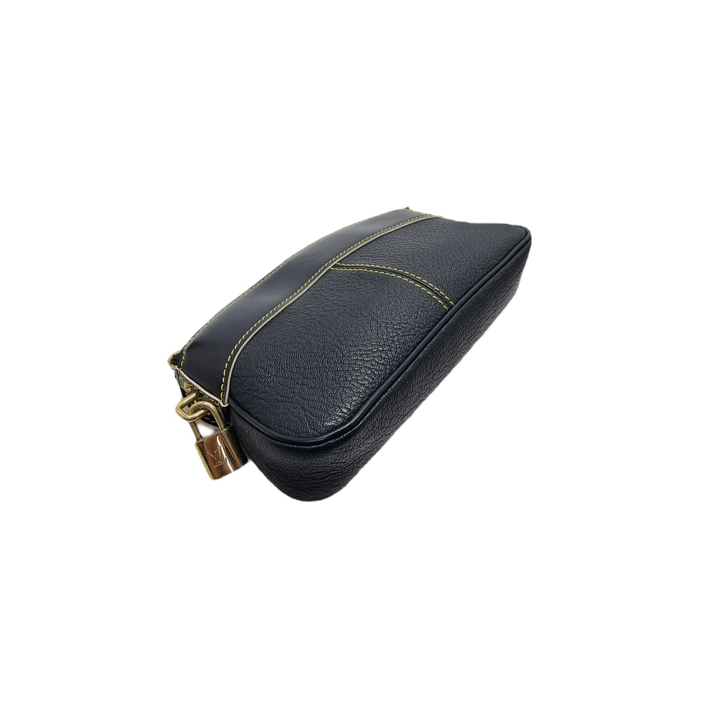 Louis Vuitton Suhali Leather Clutch Ghw (Black)