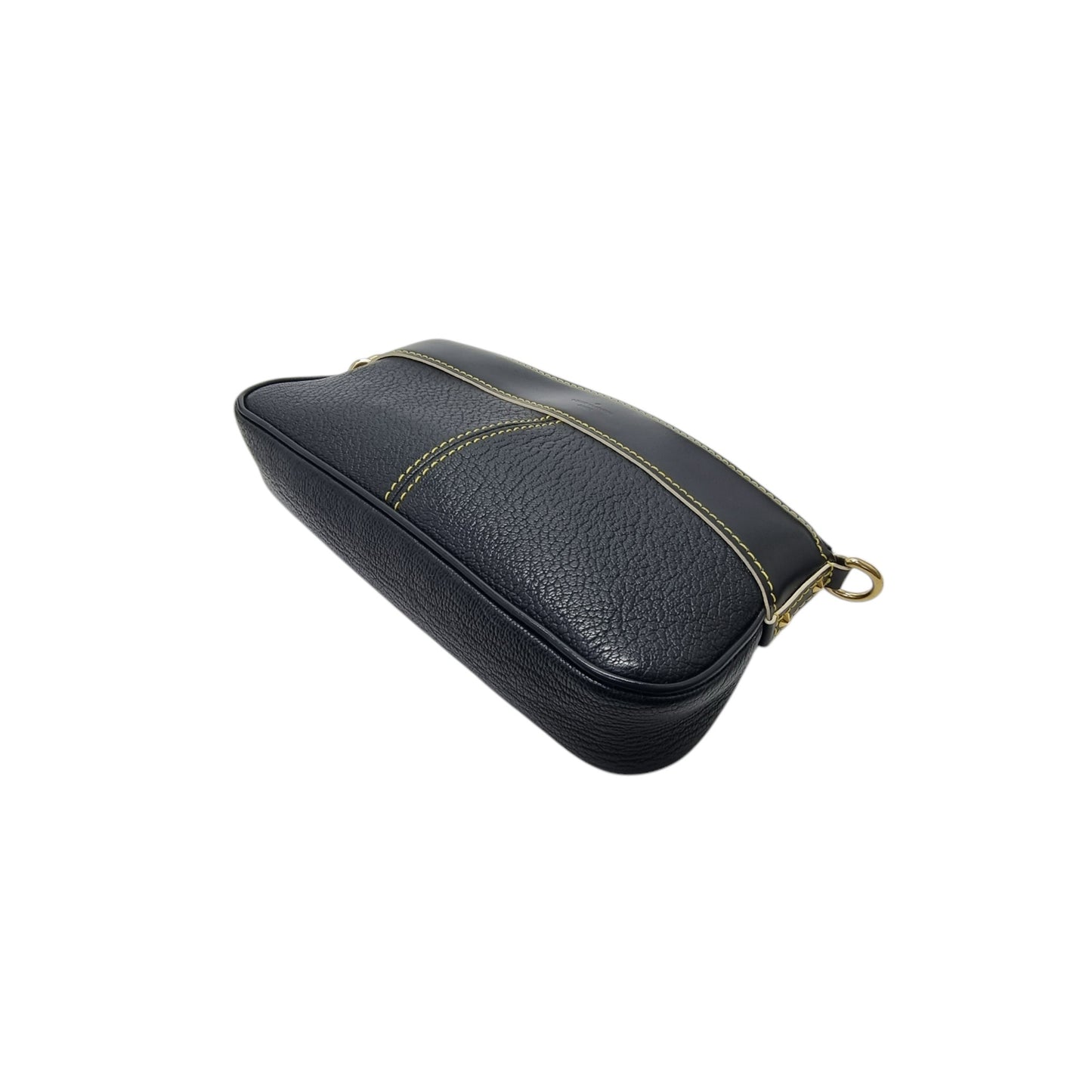 Louis Vuitton Suhali Leather Clutch Ghw (Black)