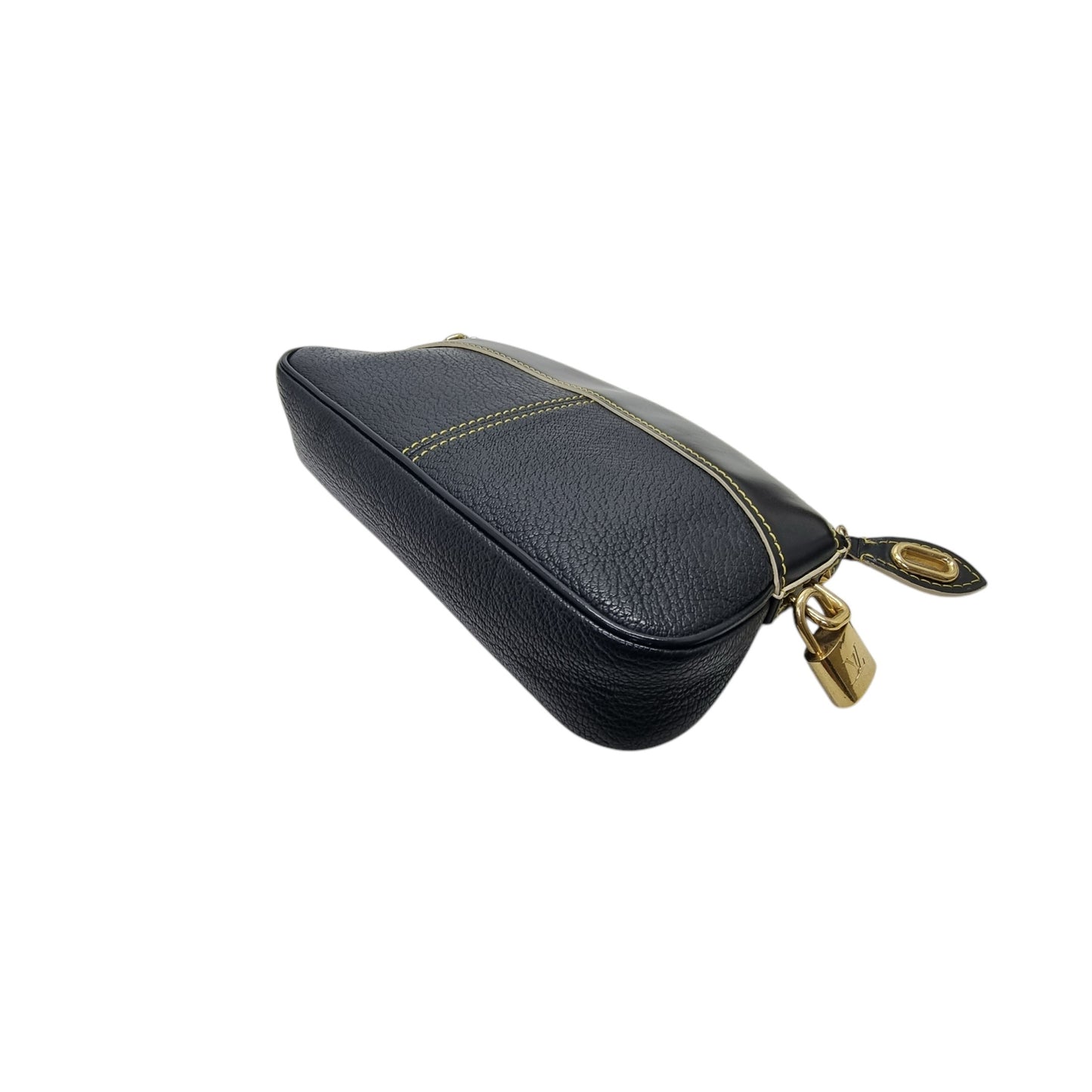 Louis Vuitton Suhali Leather Clutch Ghw (Black)