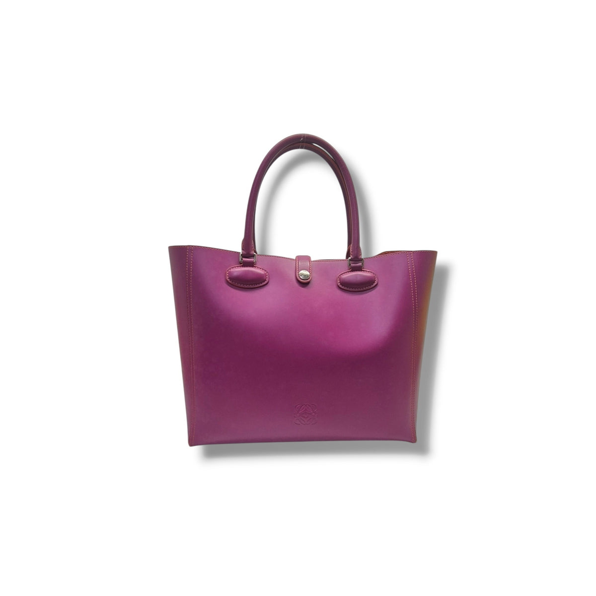 Loewe Leo Leather Tote Shw (Fuchsia/Orange)