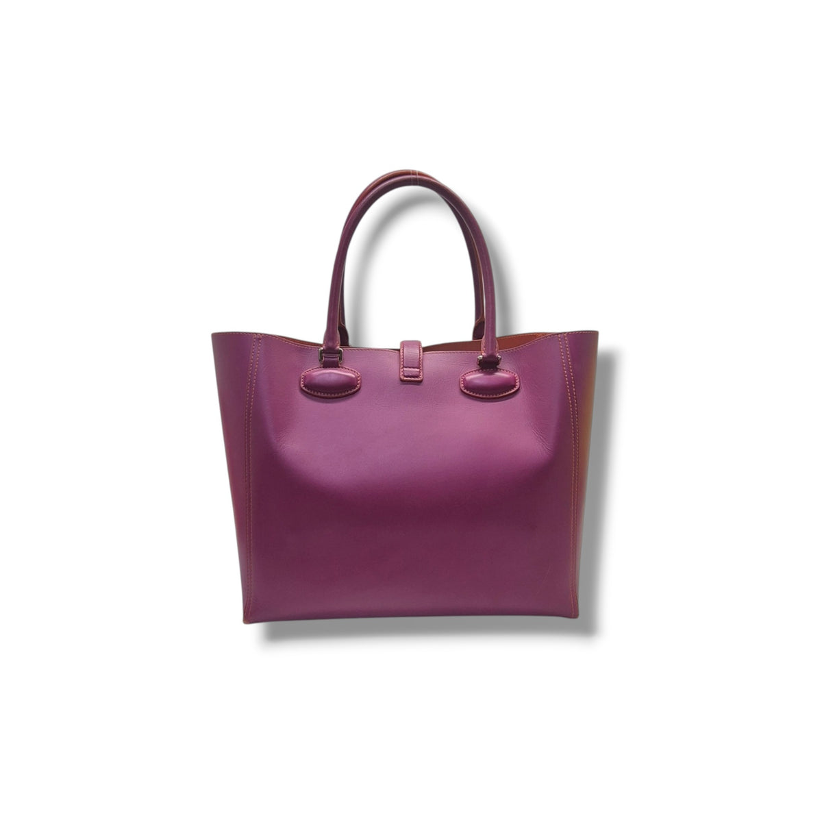 Loewe Leo Leather Tote Shw (Fuchsia/Orange)
