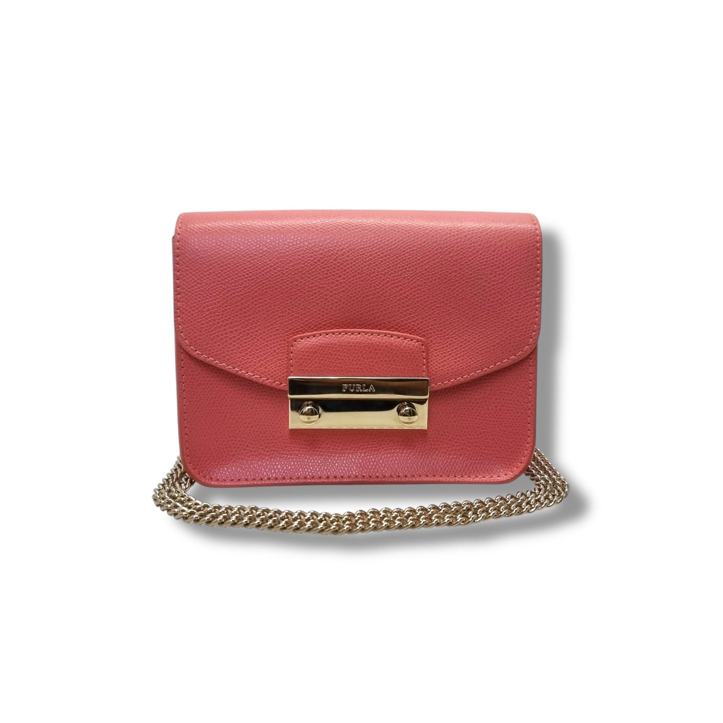 Furla Julia Mini Leather Crossbody Ghw (Pink)