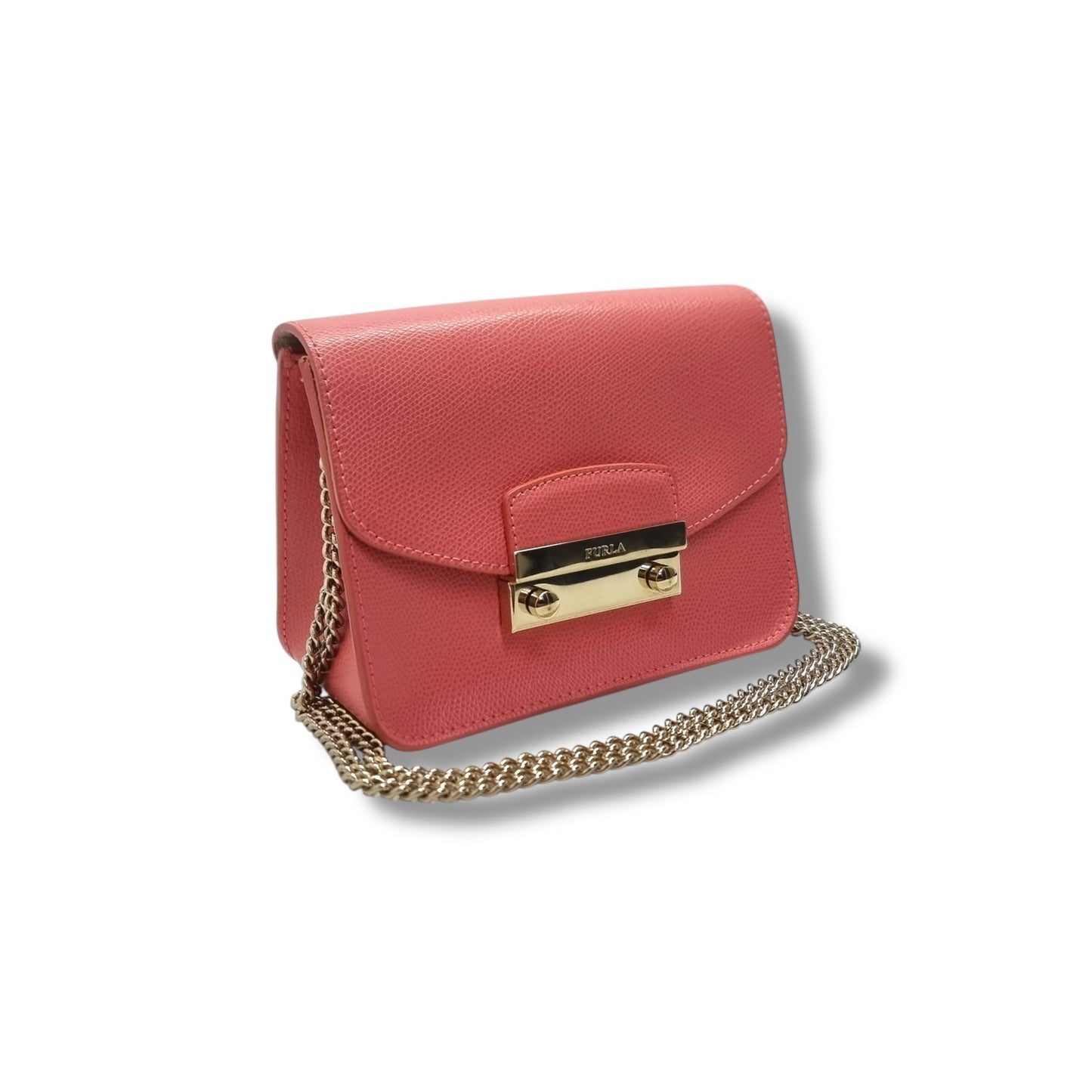 Furla Julia Mini Leather Crossbody Ghw (Pink)