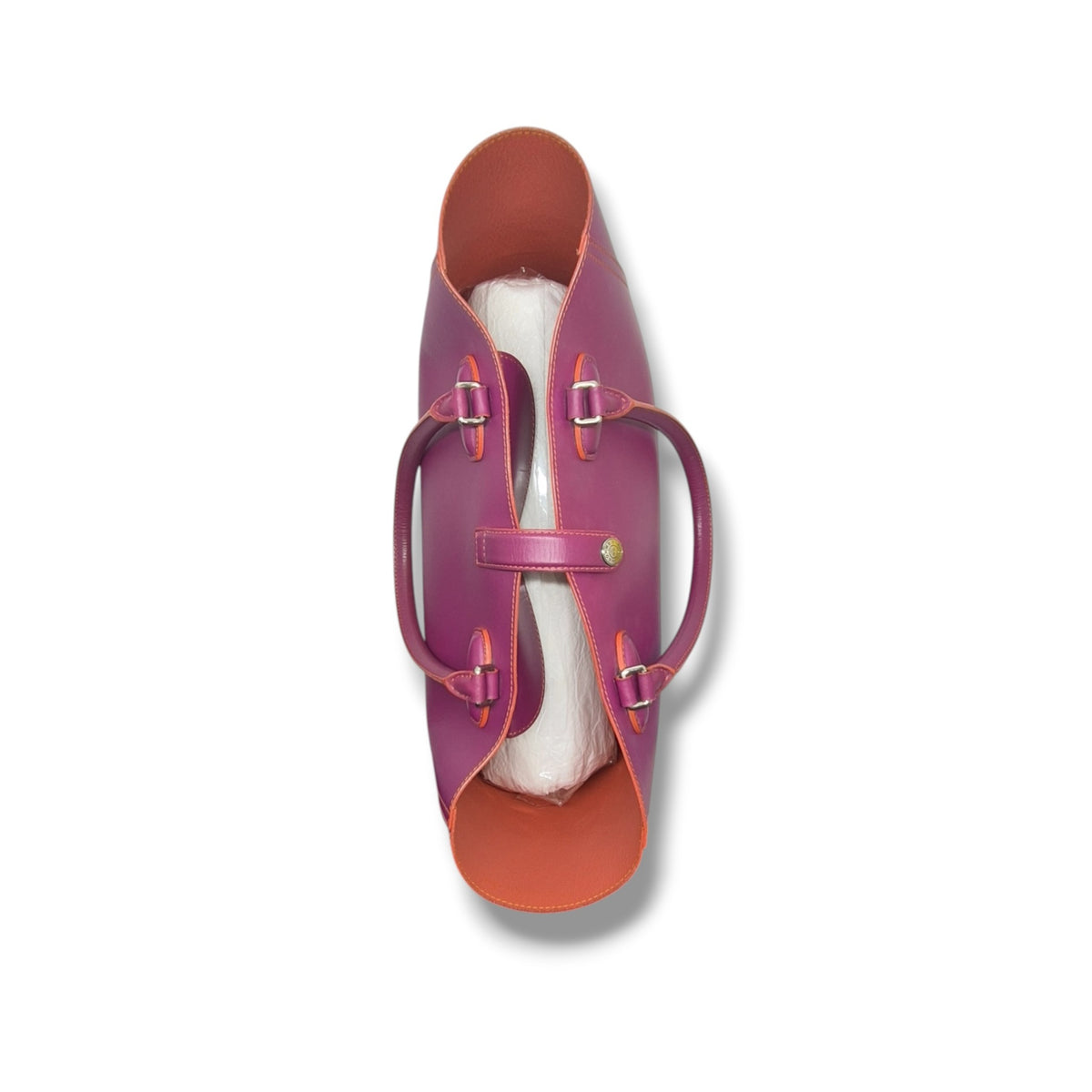 Loewe Leo Leather Tote Shw (Fuchsia/Orange)