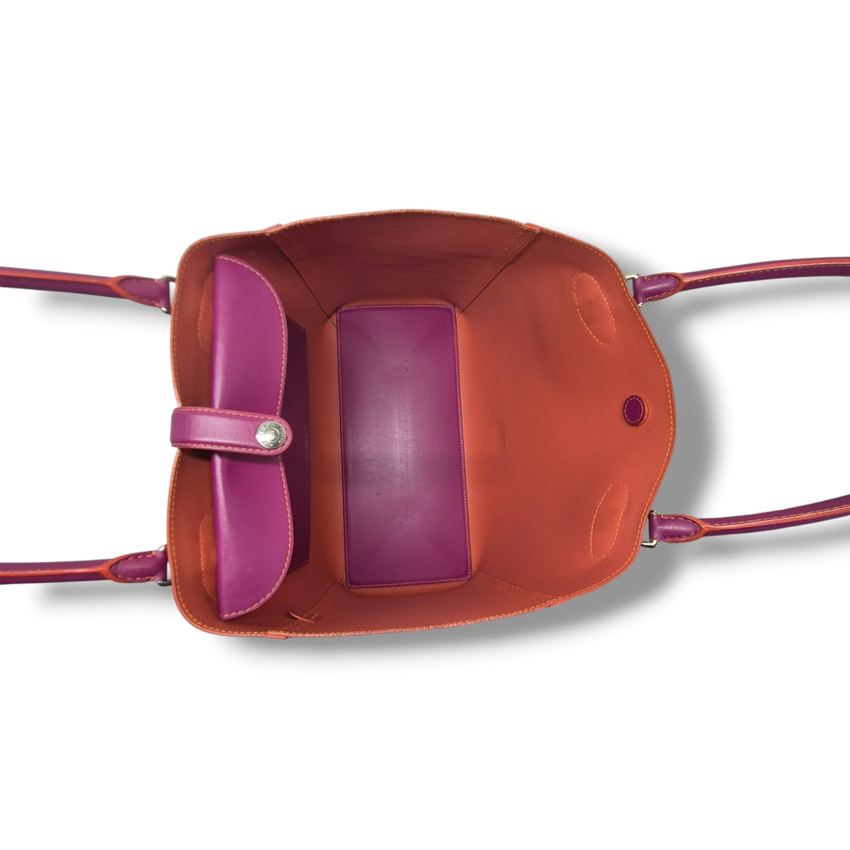 Loewe Leo Leather Tote Shw (Fuchsia/Orange)