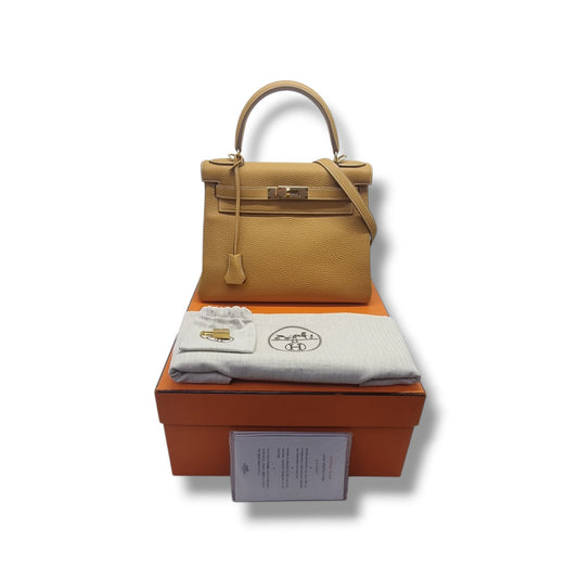 Hermes Kelly 28 Togo Ghw (Biscuit)