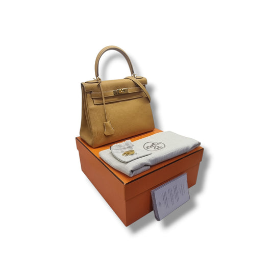 Hermes Kelly 28 Togo Ghw (Biscuit)
