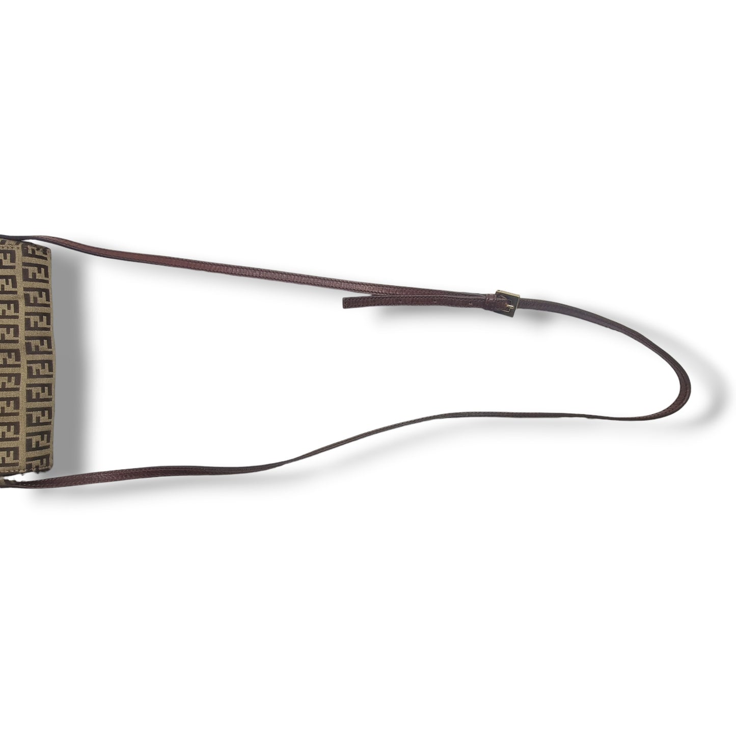 Fendi Zucchino Canvas Crossbody Ghw (Brown)