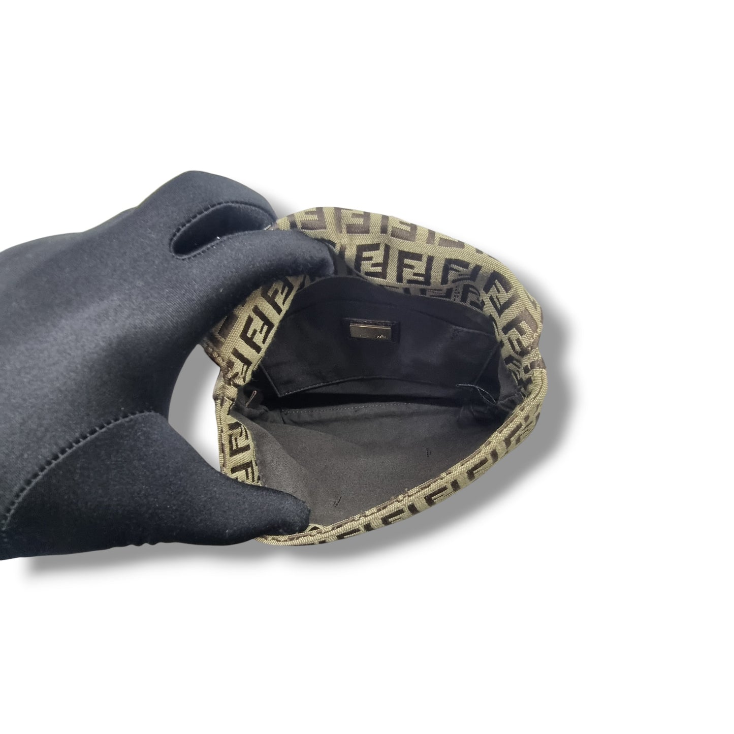 Fendi Zucchino Canvas Crossbody Ghw (Brown)