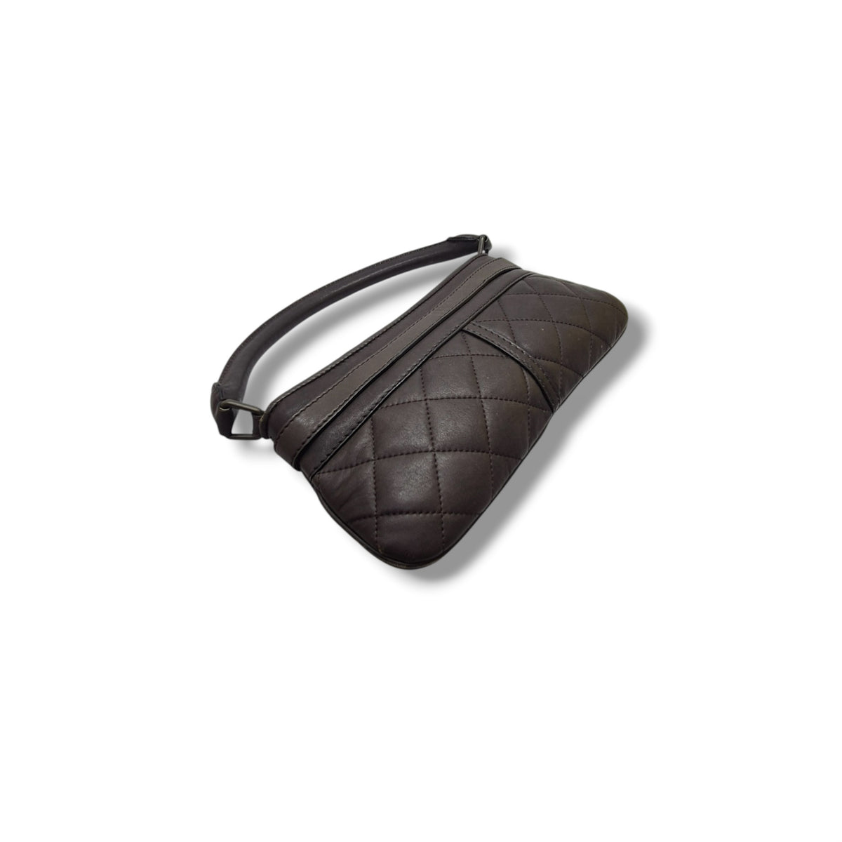 Burberry Trench Quilted Leather Enmore Shoulder Bag Bronze Hw (Brown)
