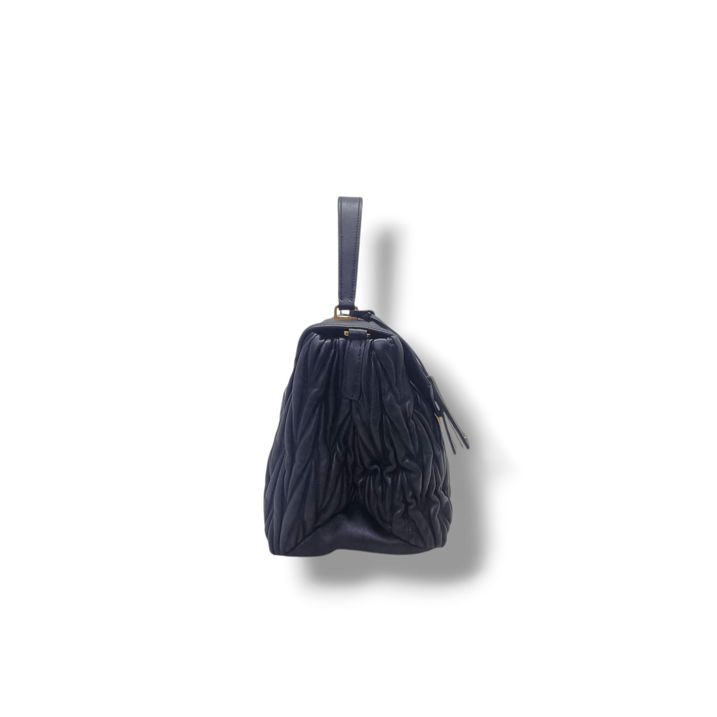 Miu Miu Matelasse Leather Tote Bag Ghw (Black)