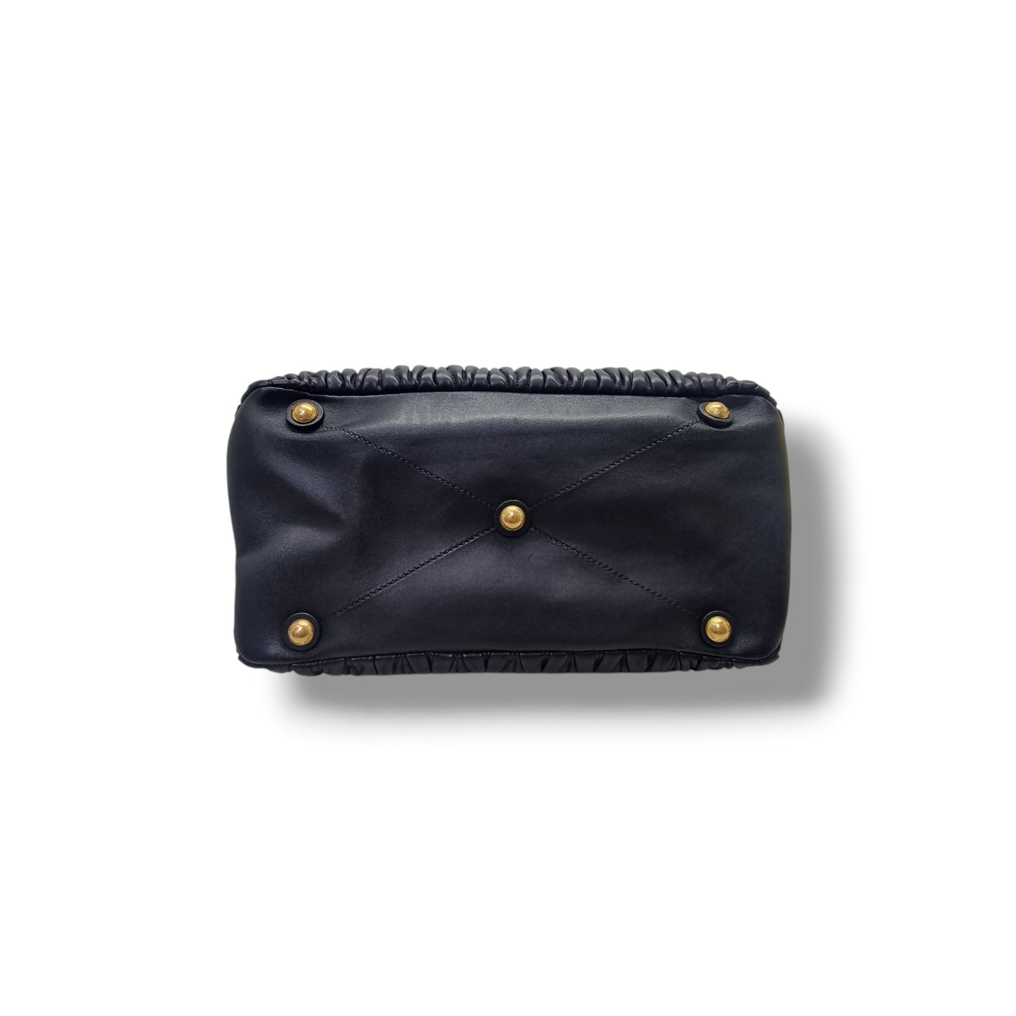 Miu Miu Matelasse Leather Tote Bag Ghw (Black)