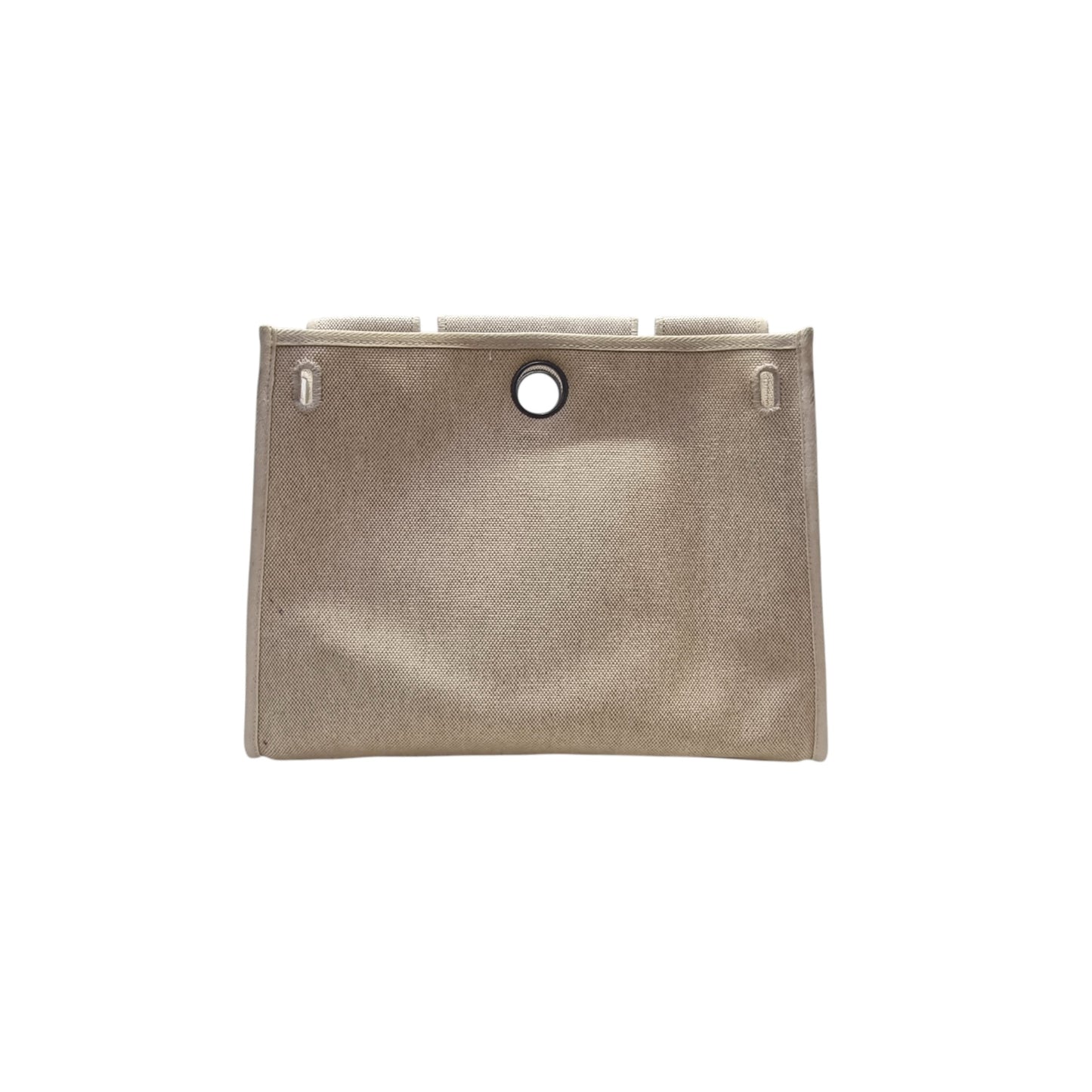 Hermes Herbag Pm 31 (2 in 1) Palladium Plated Hw (Dark Blue/Beige)