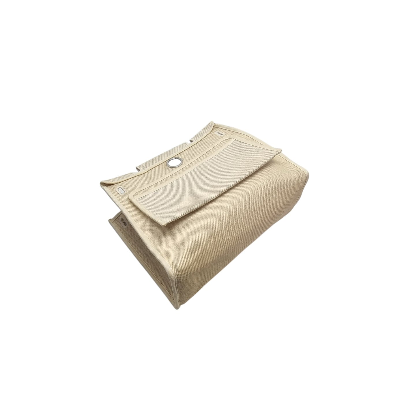 Hermes Herbag Pm 31 (2 in 1) Palladium Plated Hw (Dark Blue/Beige)