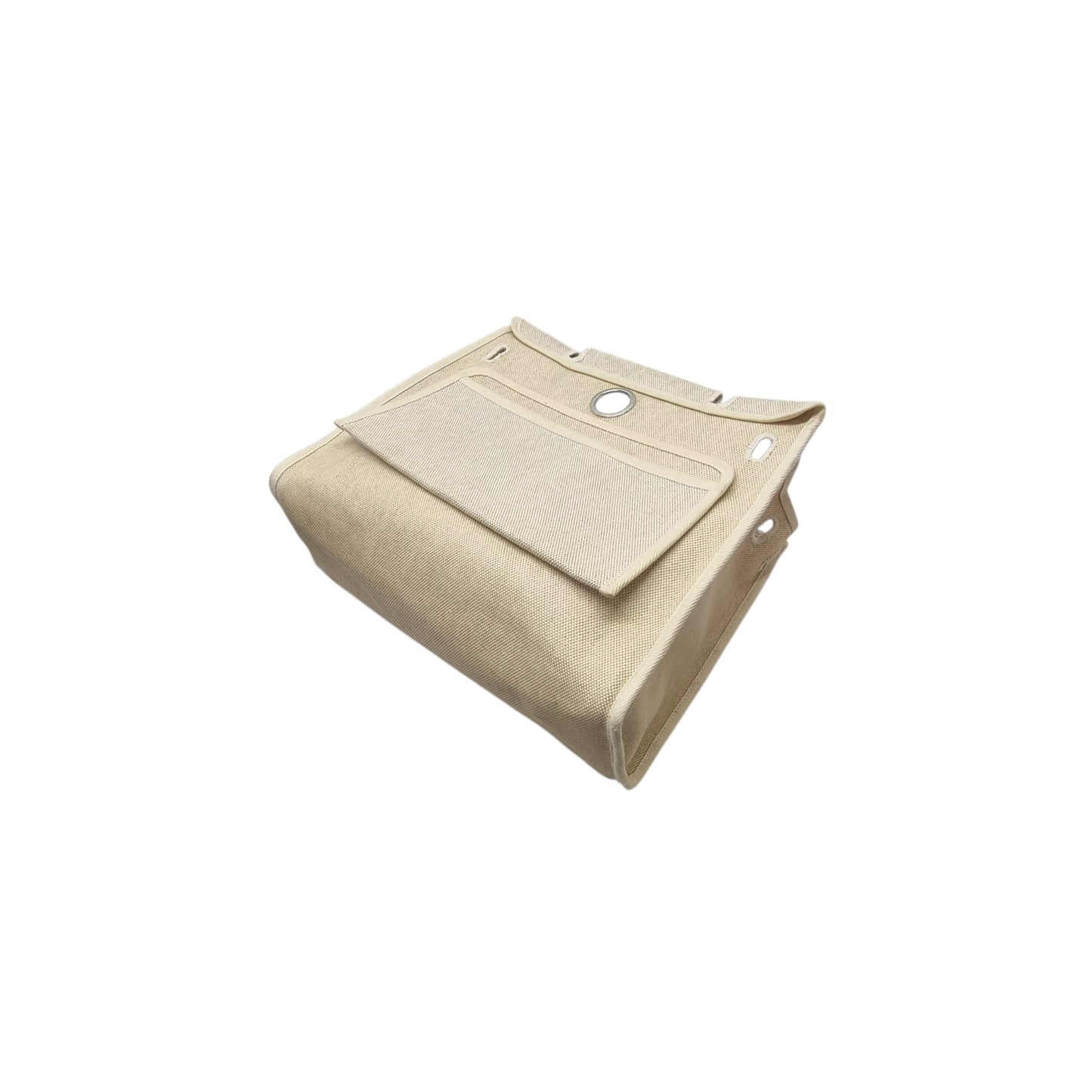 Hermes Herbag Pm 31 (2 in 1) Palladium Plated Hw (Dark Blue/Beige)
