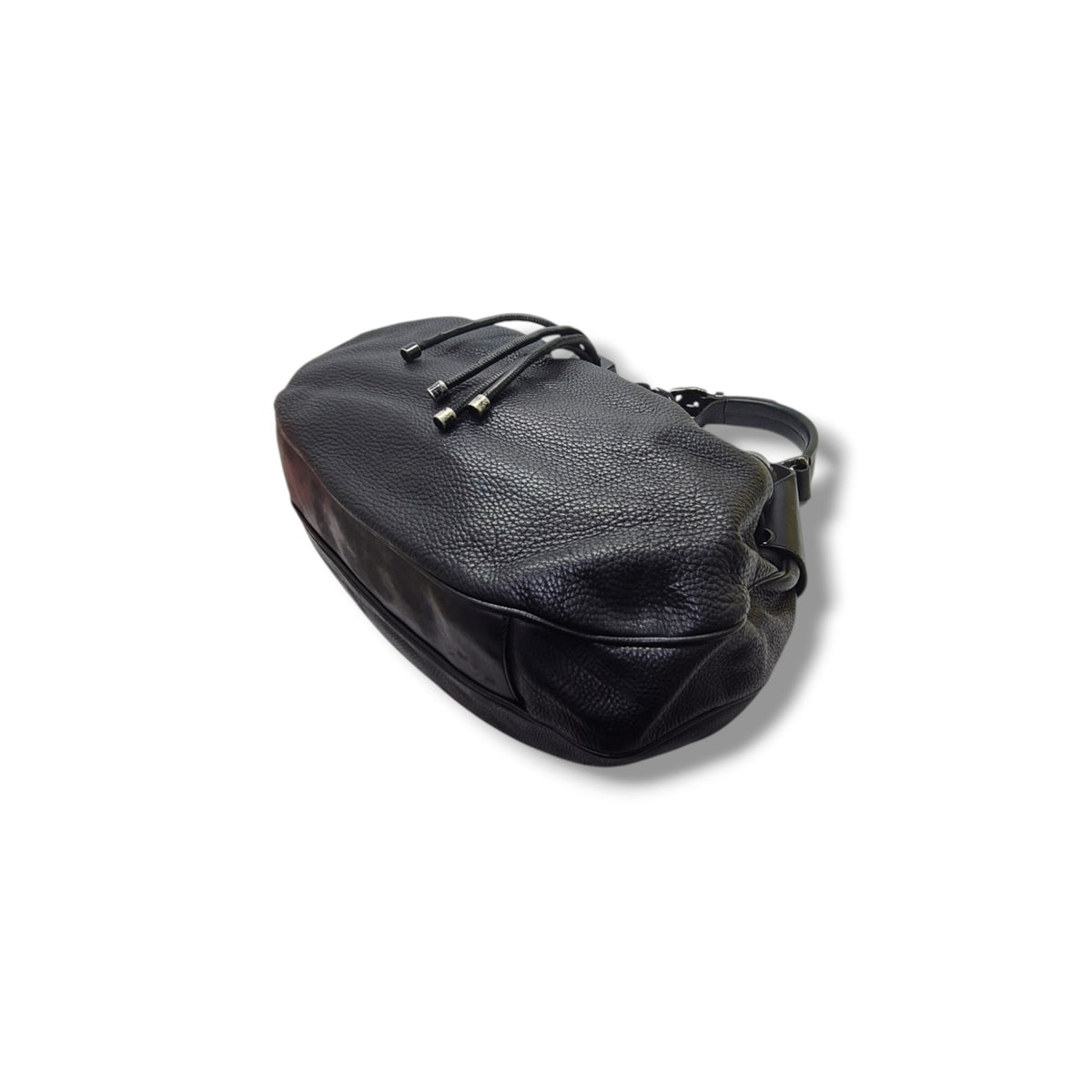 Burberry Prorsum Large Warrior Leather Hobo Bag (Black)