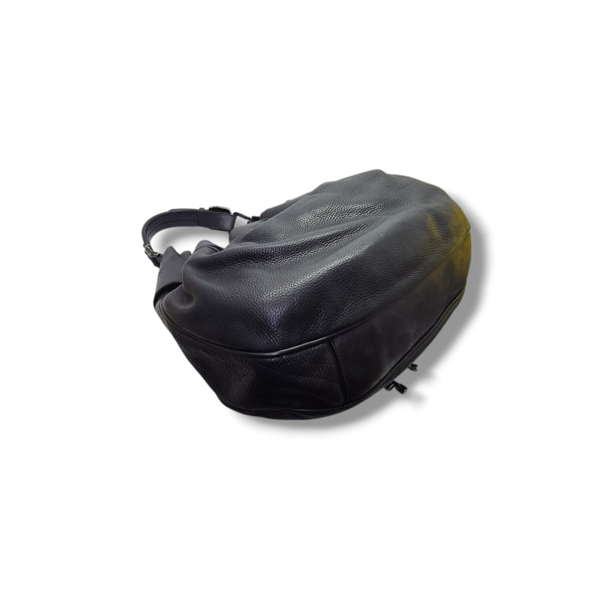 Burberry Prorsum Large Warrior Leather Hobo Bag (Black)