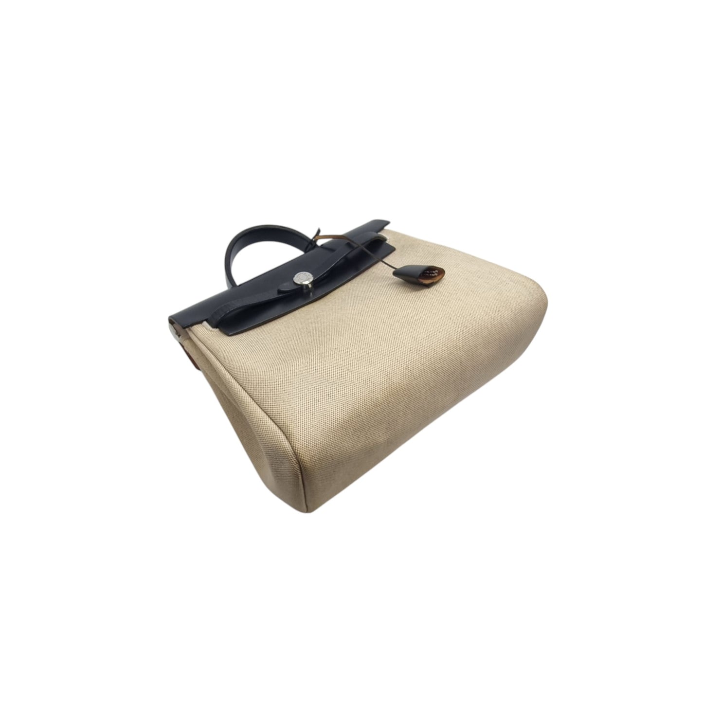 Hermes Herbag 2 IN 1 Canvas Backpack Phw (Beige/Black)