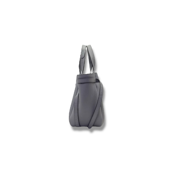 Tory Burch Romy Pebbled Leather Tote Shw (Grey)
