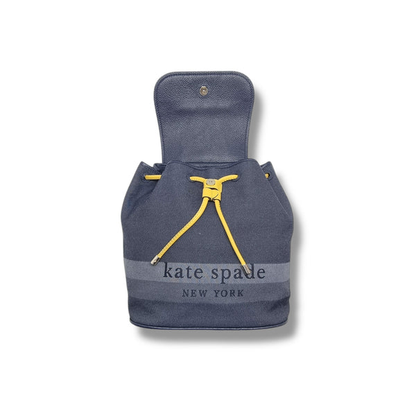 Kate Spade Sinch Denim Leather Backpack Medium Shw (Blue)