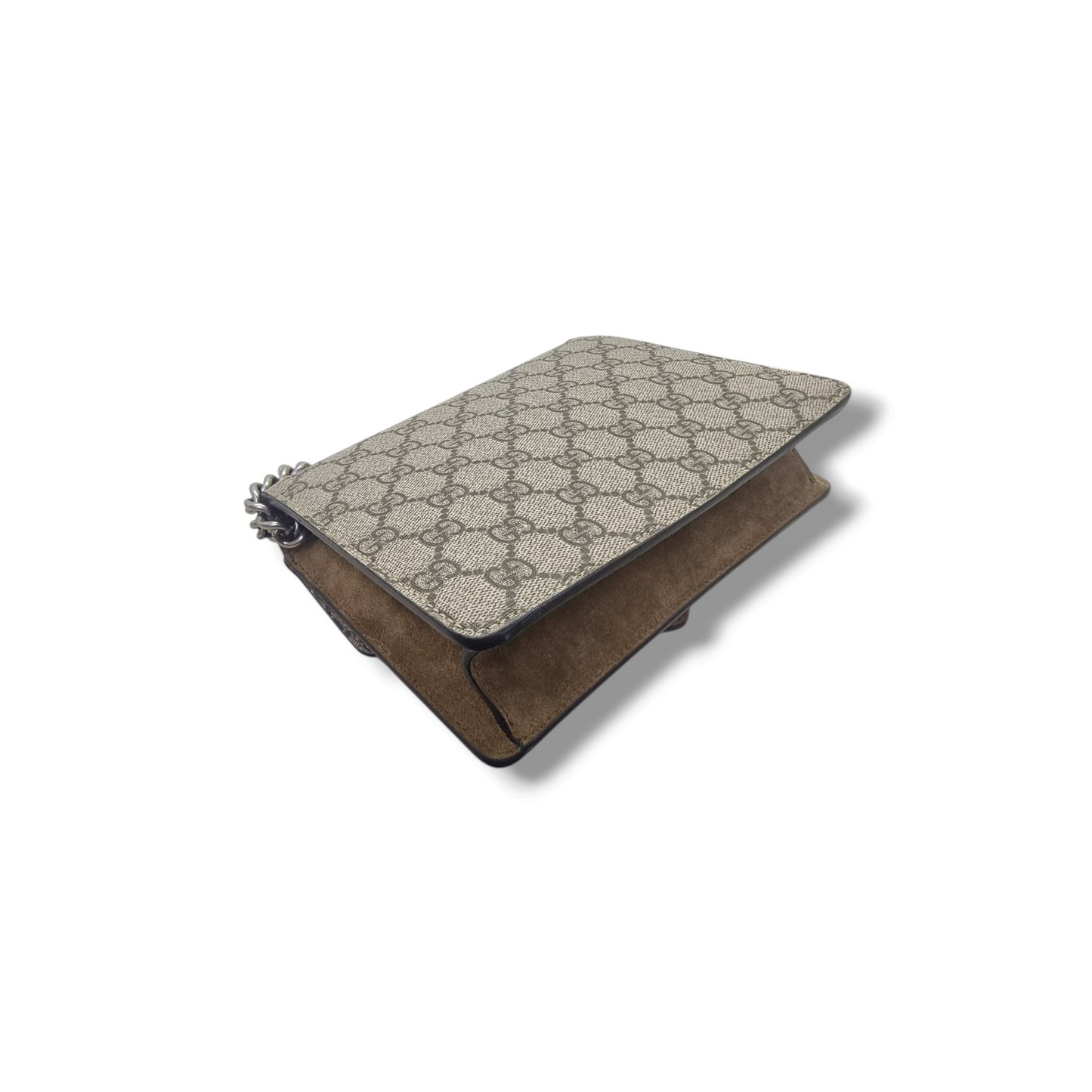 Gucci GG Dionysus Supreme Mini Leather Crossbody Shw (Beige/Brown)