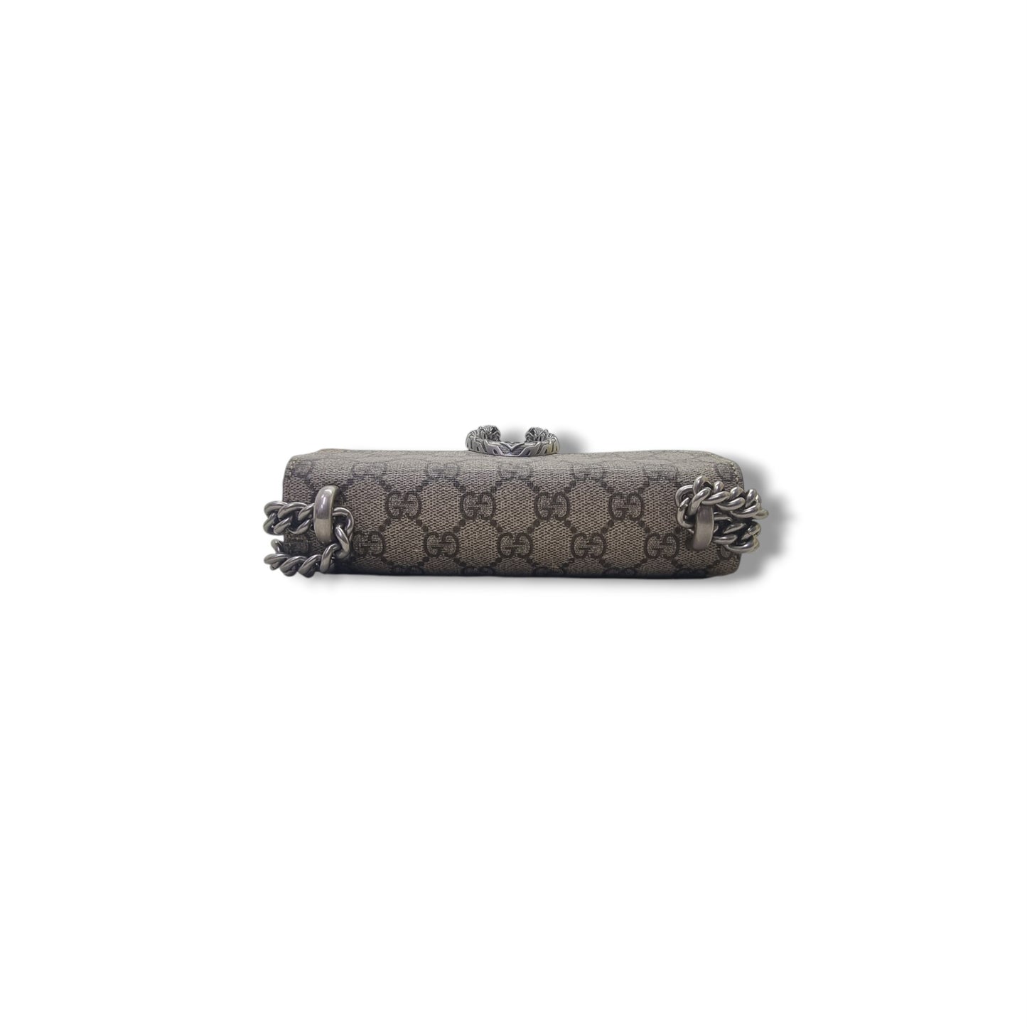 Gucci GG Dionysus Supreme Mini Leather Crossbody Shw (Beige/Brown)