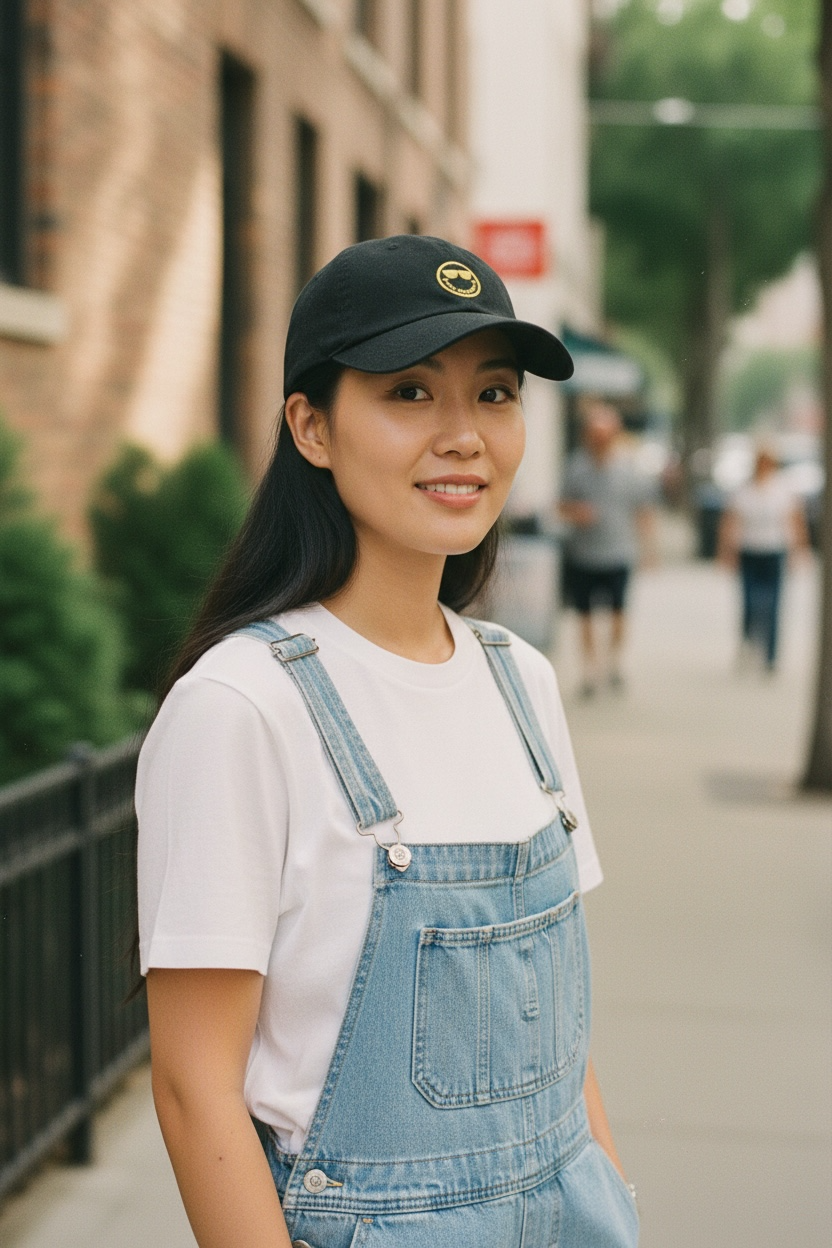 Karl Lagerfeld X Smiley World Cap 100% Organic Cotton (Black/Yellow)