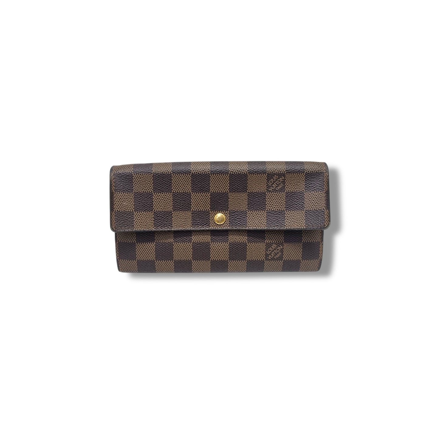 Louis Vuitton Vintage Sarah Wallet Damier Ebene Ghw