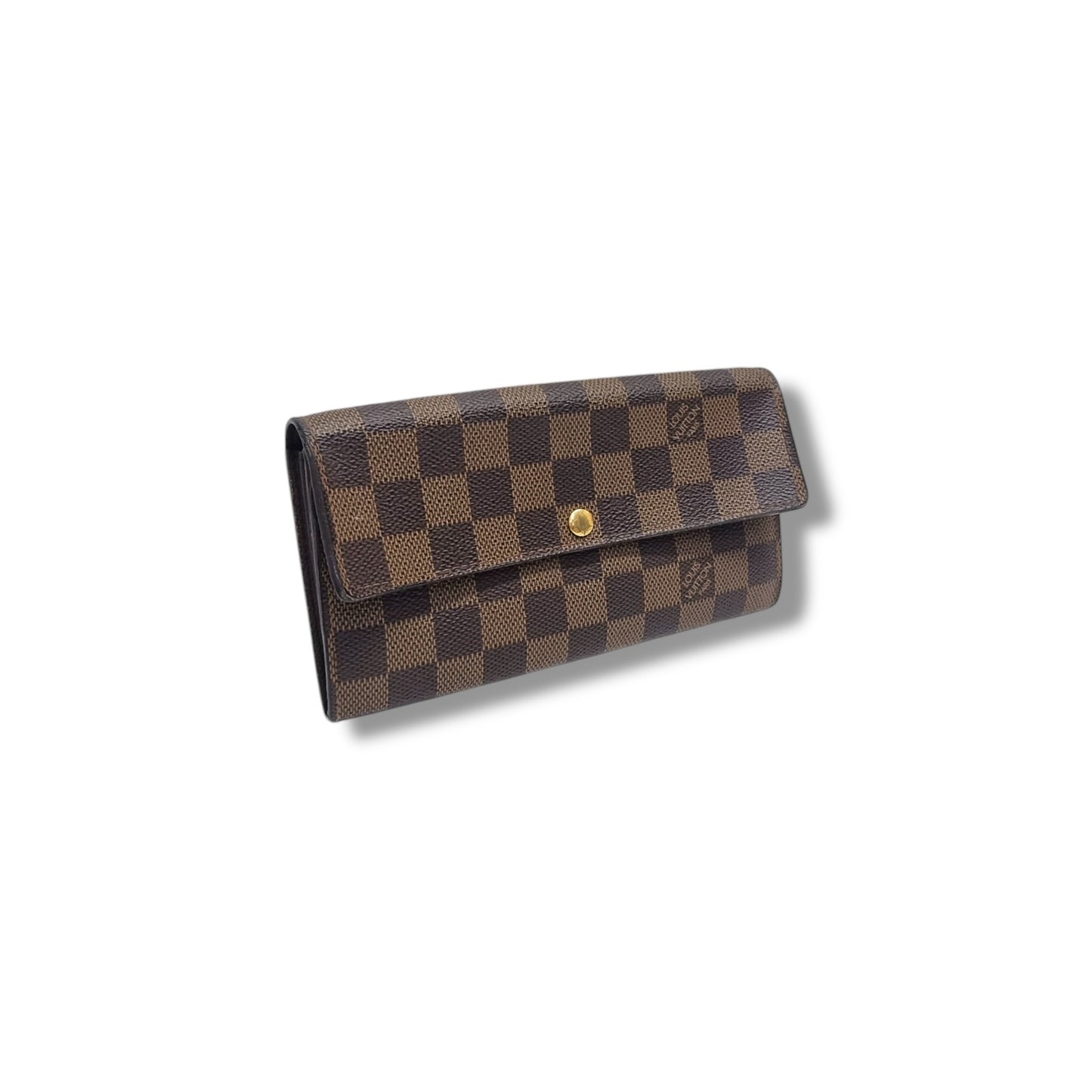 Louis Vuitton Vintage Sarah Wallet Damier Ebene Ghw