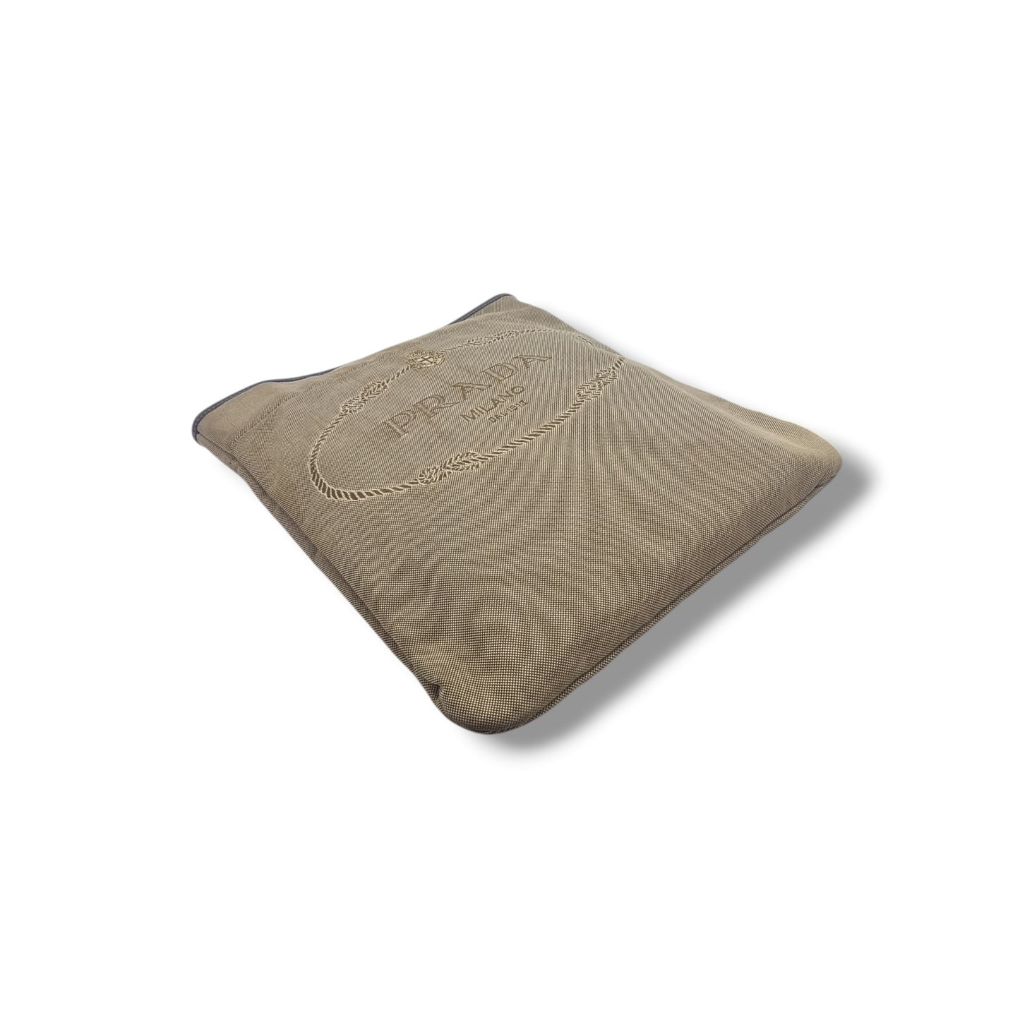 Prada Canapa Canvas Jacquard Logo Shw (Brown)