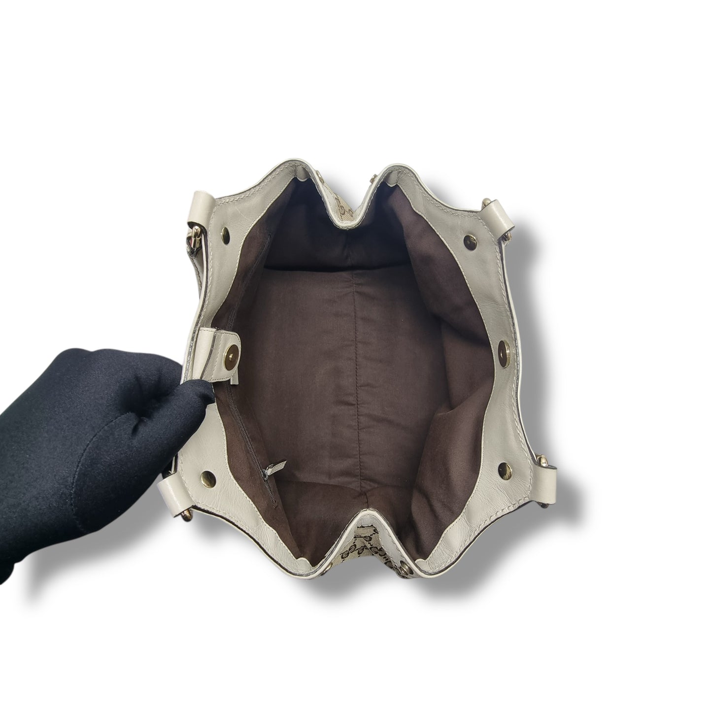 Gucci GG Sukey Canvas Hobo Bag Ghw (Beige)