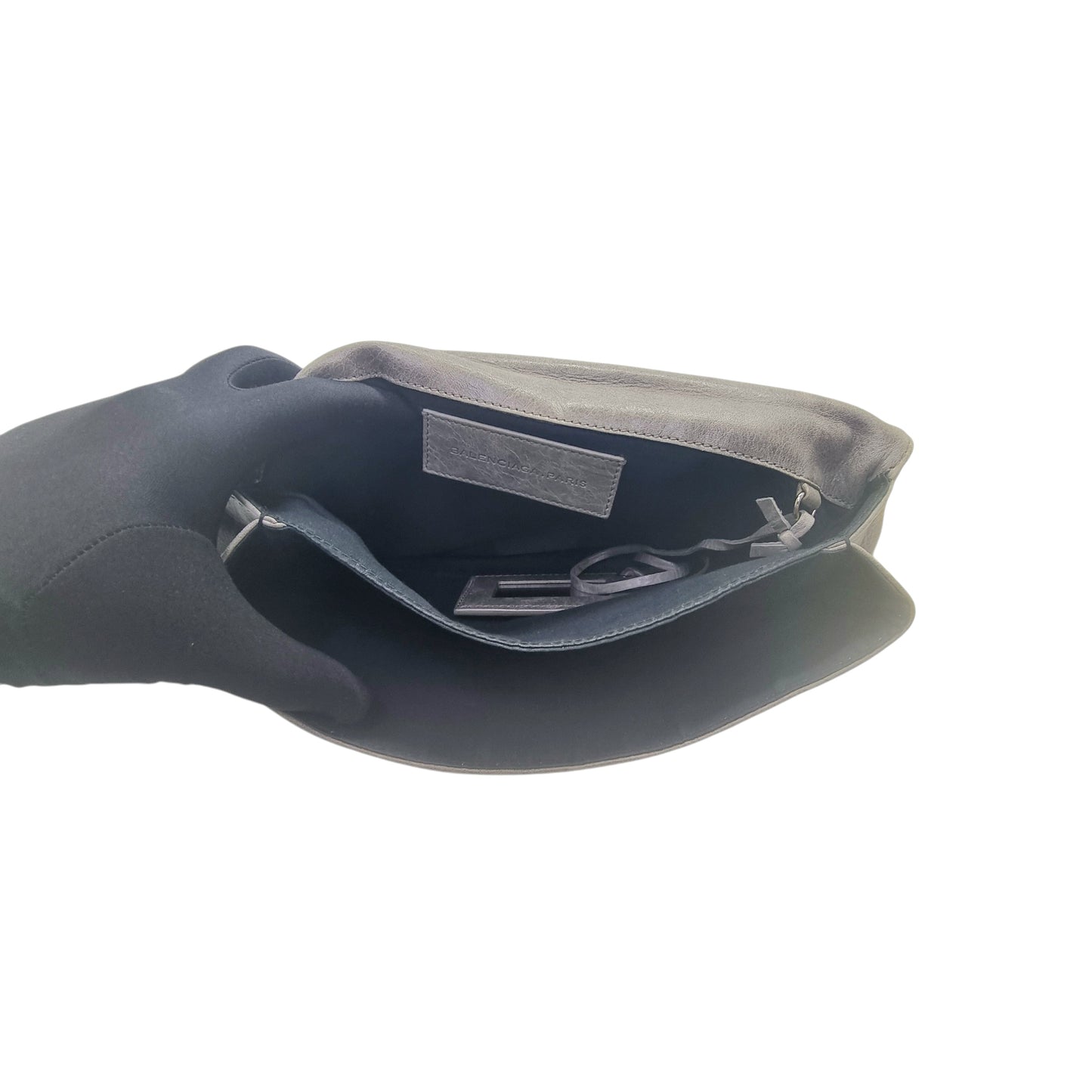 Balenciaga Giant 21 Envelope Clutch Lambskin Leather Shw (Grey)