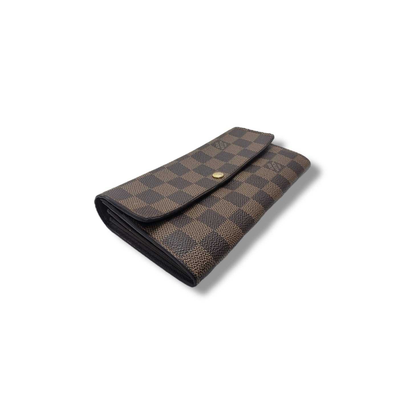 Louis Vuitton Vintage Sarah Wallet Damier Ebene Ghw