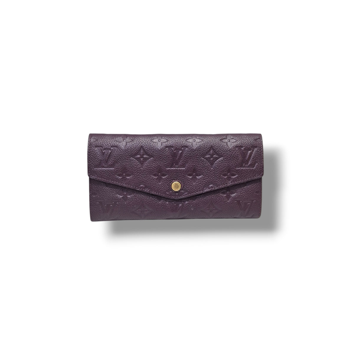Louis Vuitton Curieuse Wallet Monogram Empriente Aube/Purple Ghw