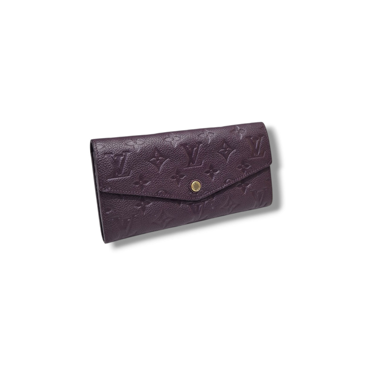 Louis Vuitton Curieuse Wallet Monogram Empriente Aube/Purple Ghw