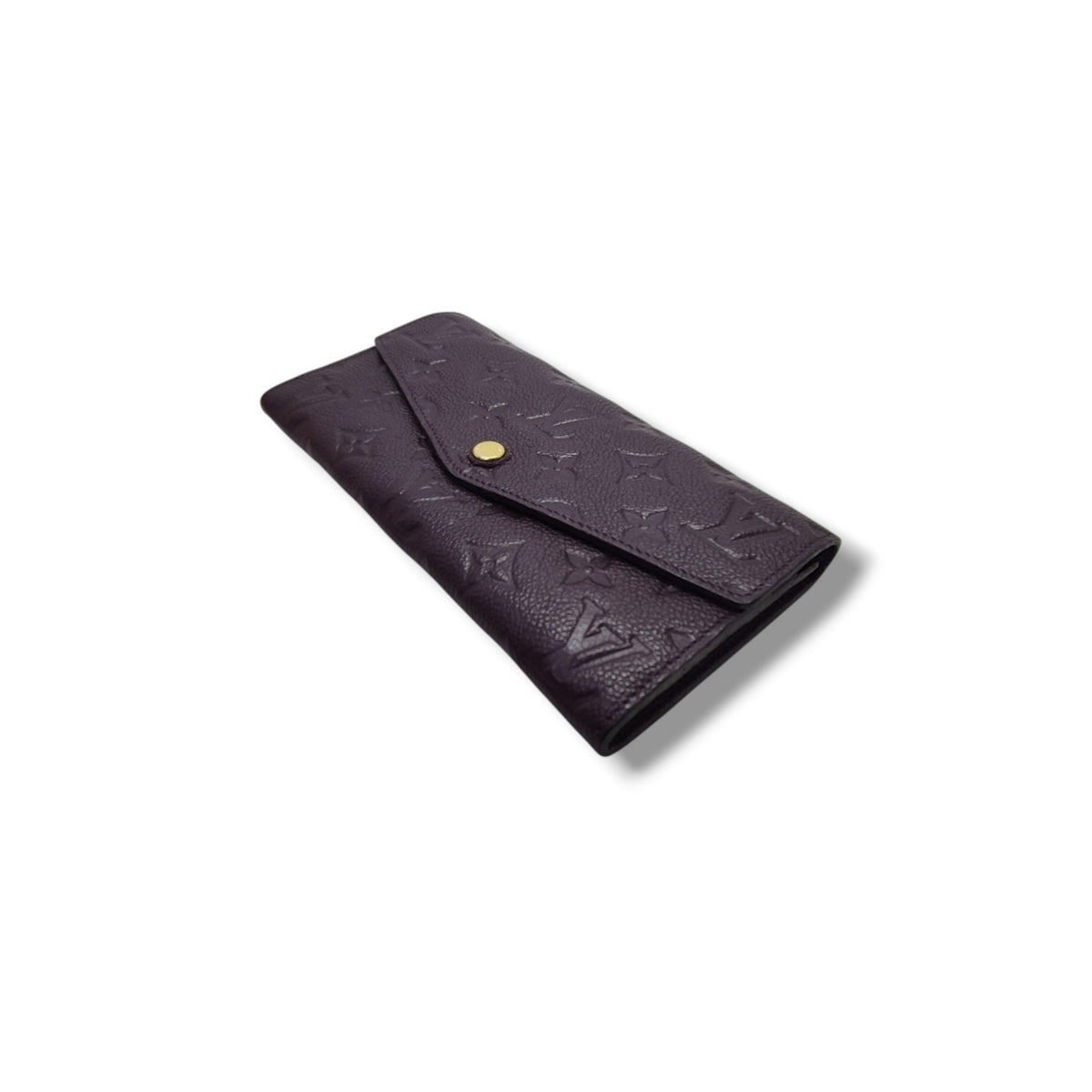 Louis Vuitton Curieuse Wallet Monogram Empriente Aube/Purple Ghw