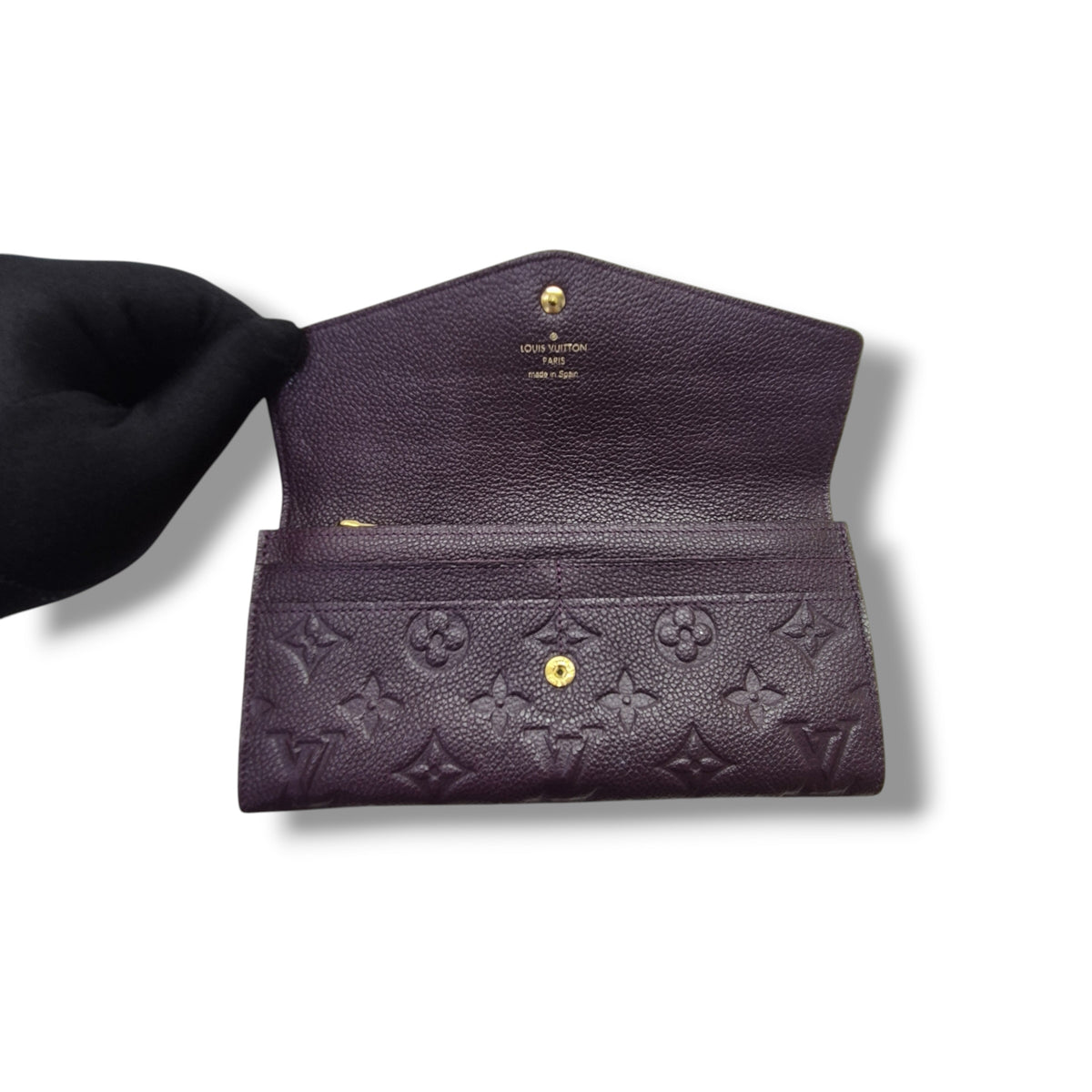 Louis Vuitton Curieuse Wallet Monogram Empriente Aube/Purple Ghw