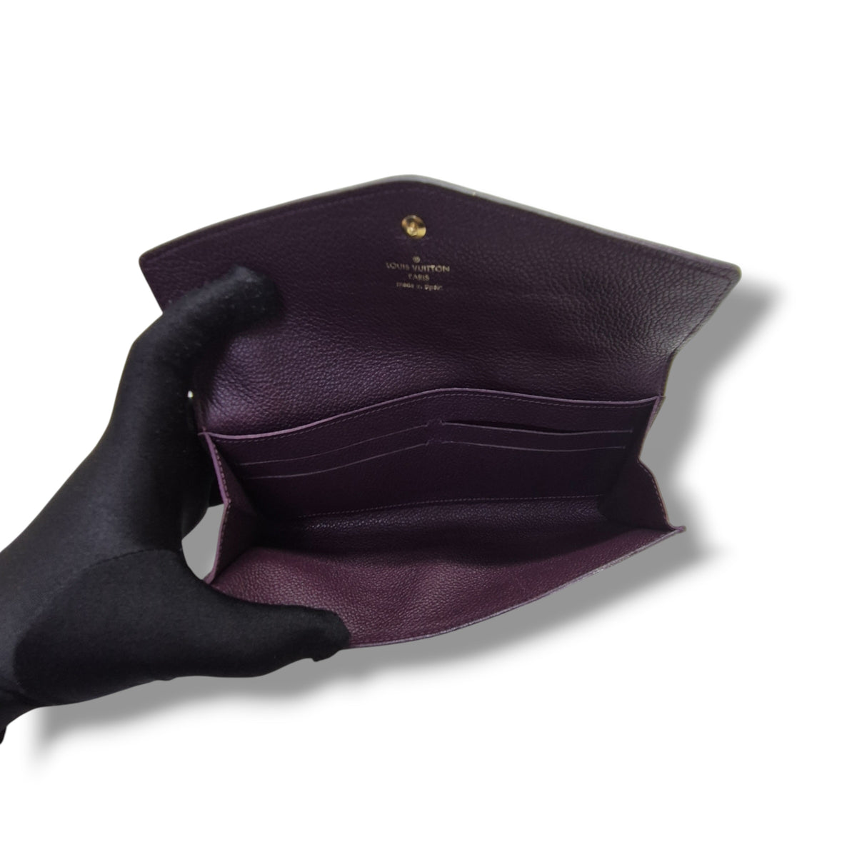 Louis Vuitton Curieuse Wallet Monogram Empriente Aube/Purple Ghw