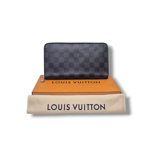 Louis Vuitton Zippy Organizer Wallet Damier Graphite Shw
