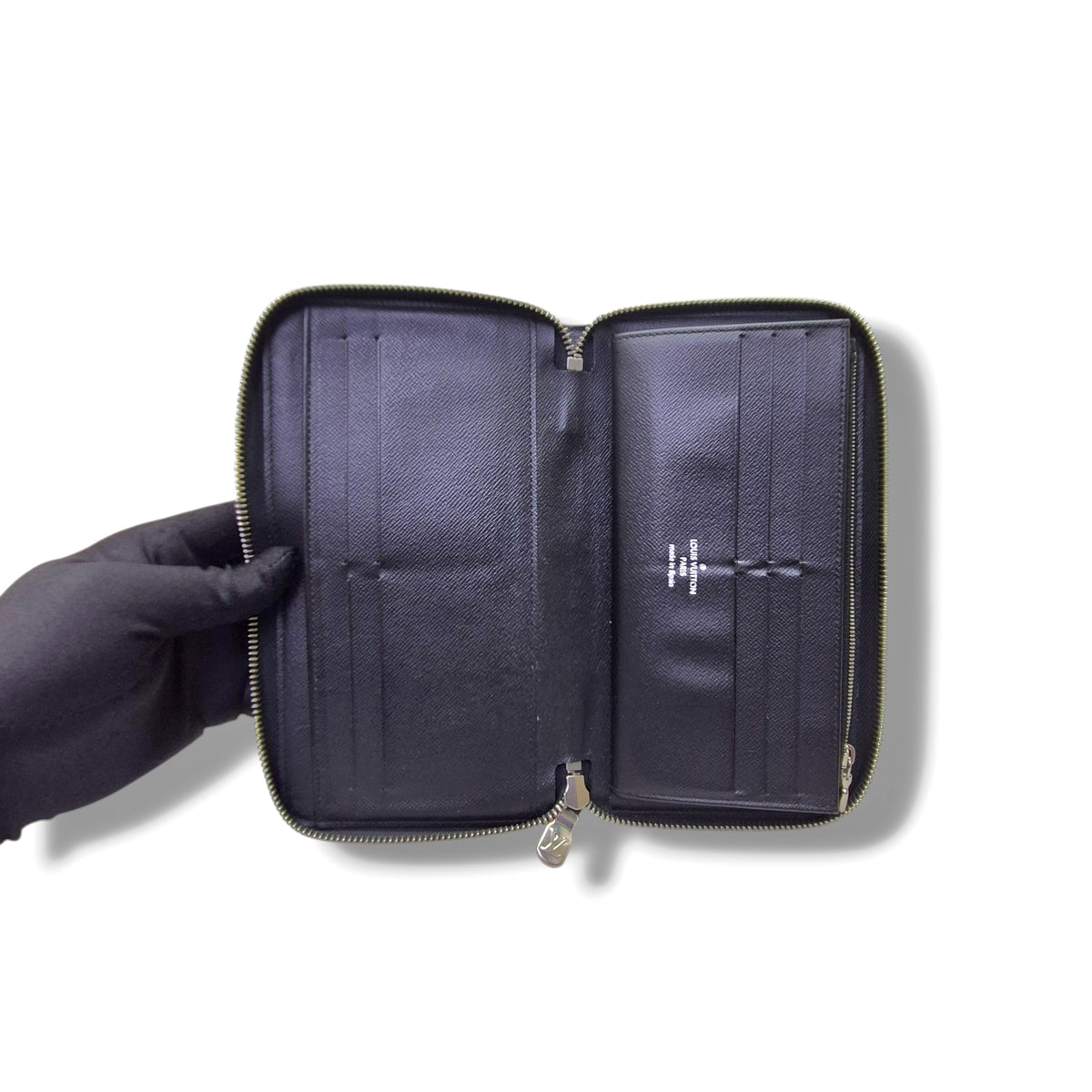 Louis Vuitton Zippy Organizer Wallet Damier Graphite Shw