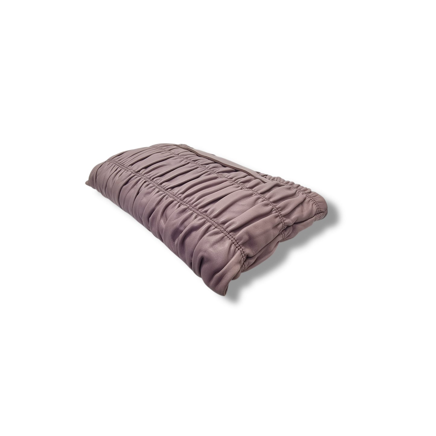 Prada Nappa Gaufre Leather Clutch Ghw (Pink)