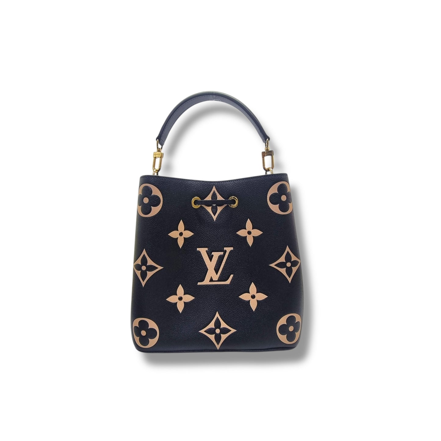 Louis Vuitton Neo Noe MM Bicolour Monogram Empriente Leather Ghw (Black/Beige)
