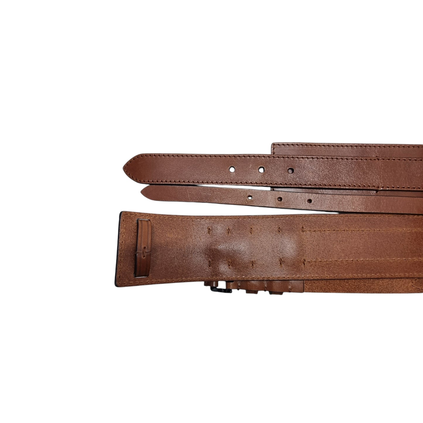 Burberry Leather Belt Black Hw (Brown)