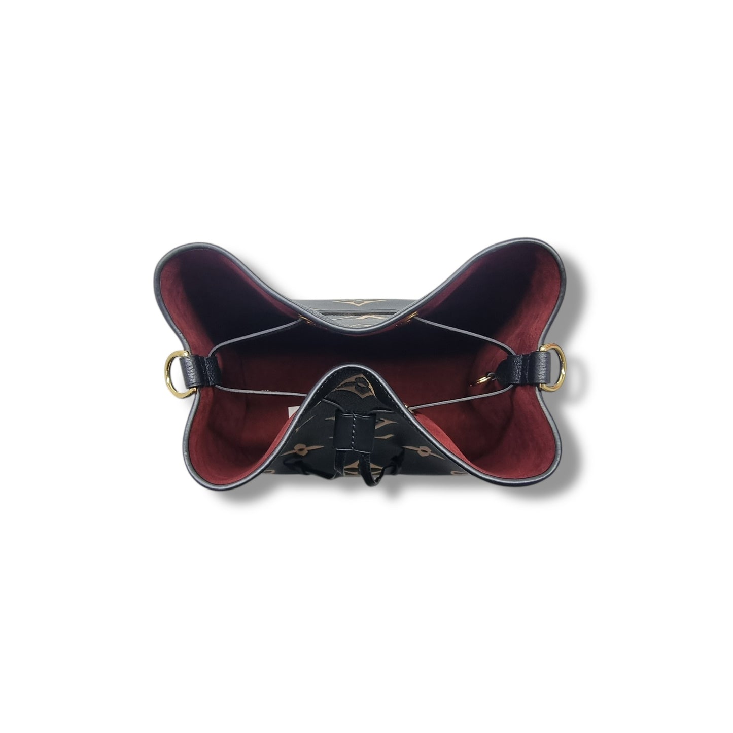 Louis Vuitton Neo Noe MM Bicolour Monogram Empriente Leather Ghw (Black/Beige)