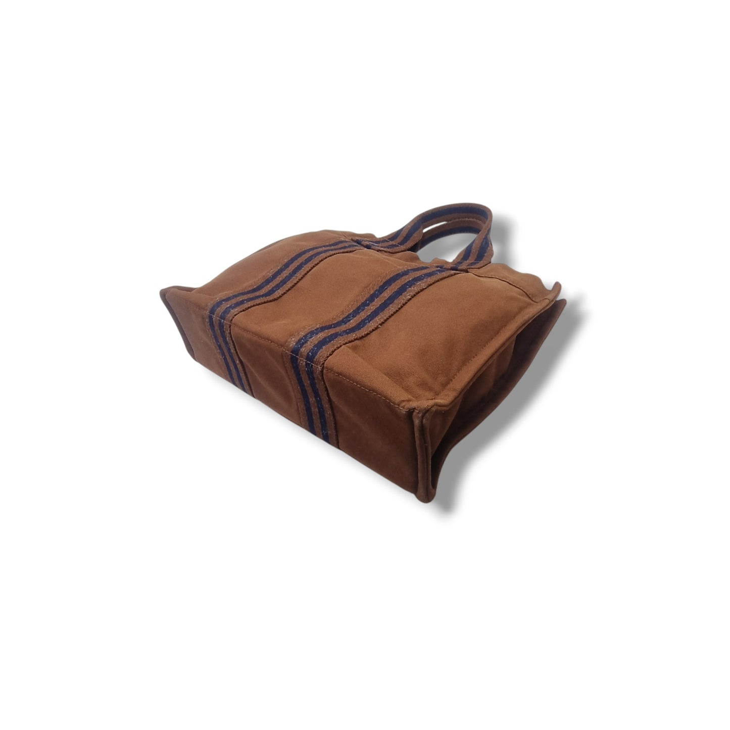 Hermes Fourre Tout PM Canvas Top Handle Phw (Brown)