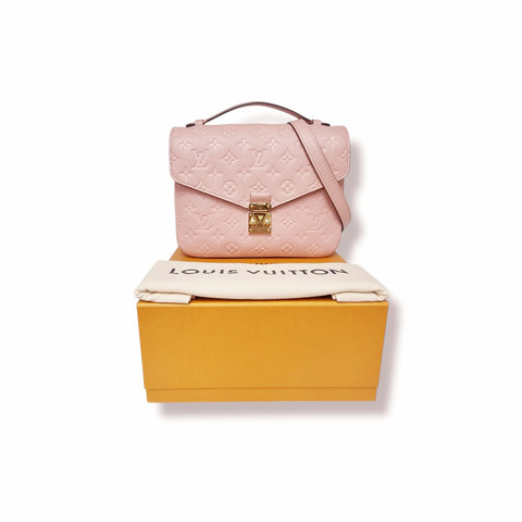 Louis Vuitton Pochette Metis Empreinte Leather Pink Ghw