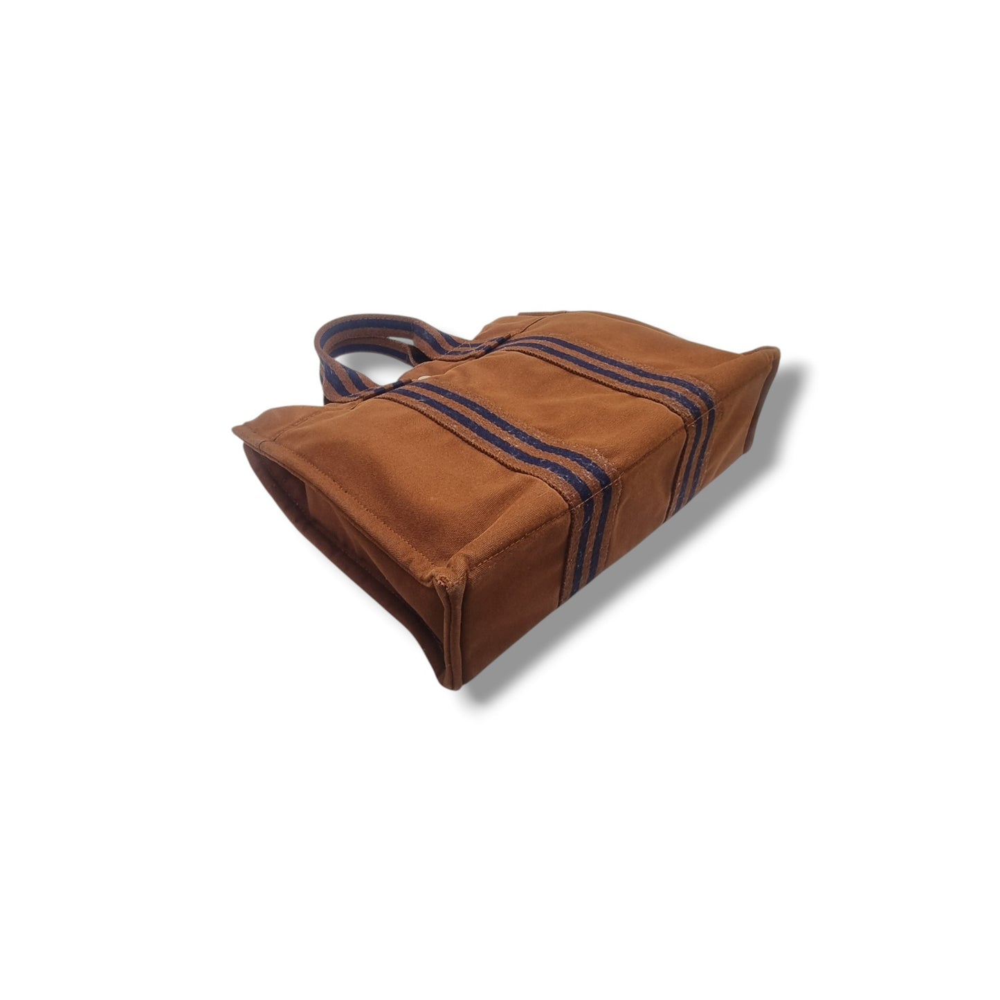 Hermes Fourre Tout PM Canvas Top Handle Phw (Brown)