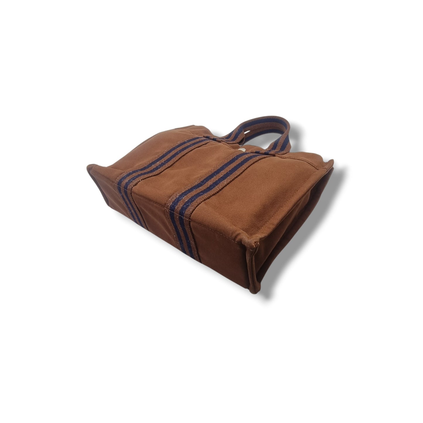 Hermes Fourre Tout PM Canvas Top Handle Phw (Brown)