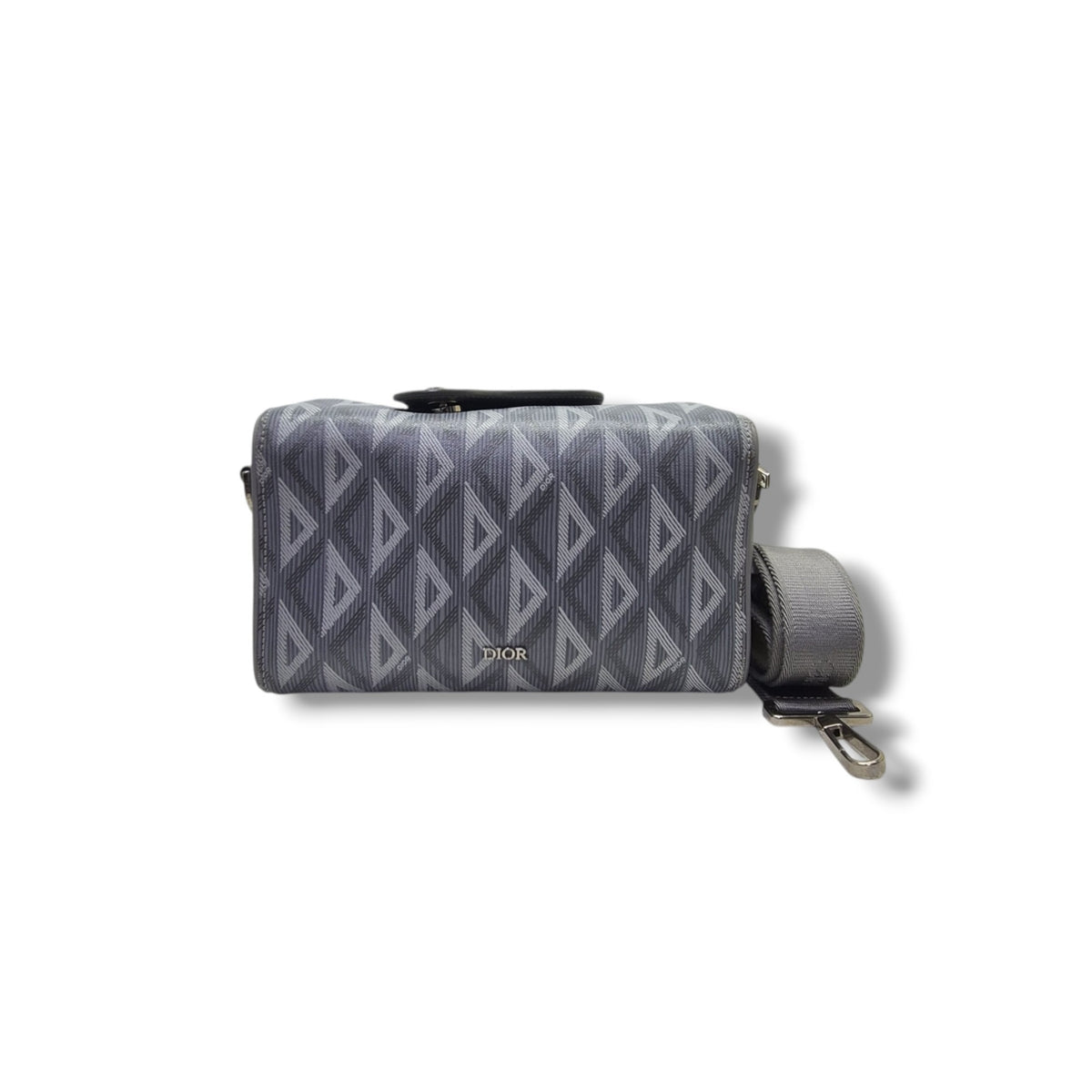 Christian Dior Lingot 22 Diamond Coated Canvas Pouch Shw (Grey)