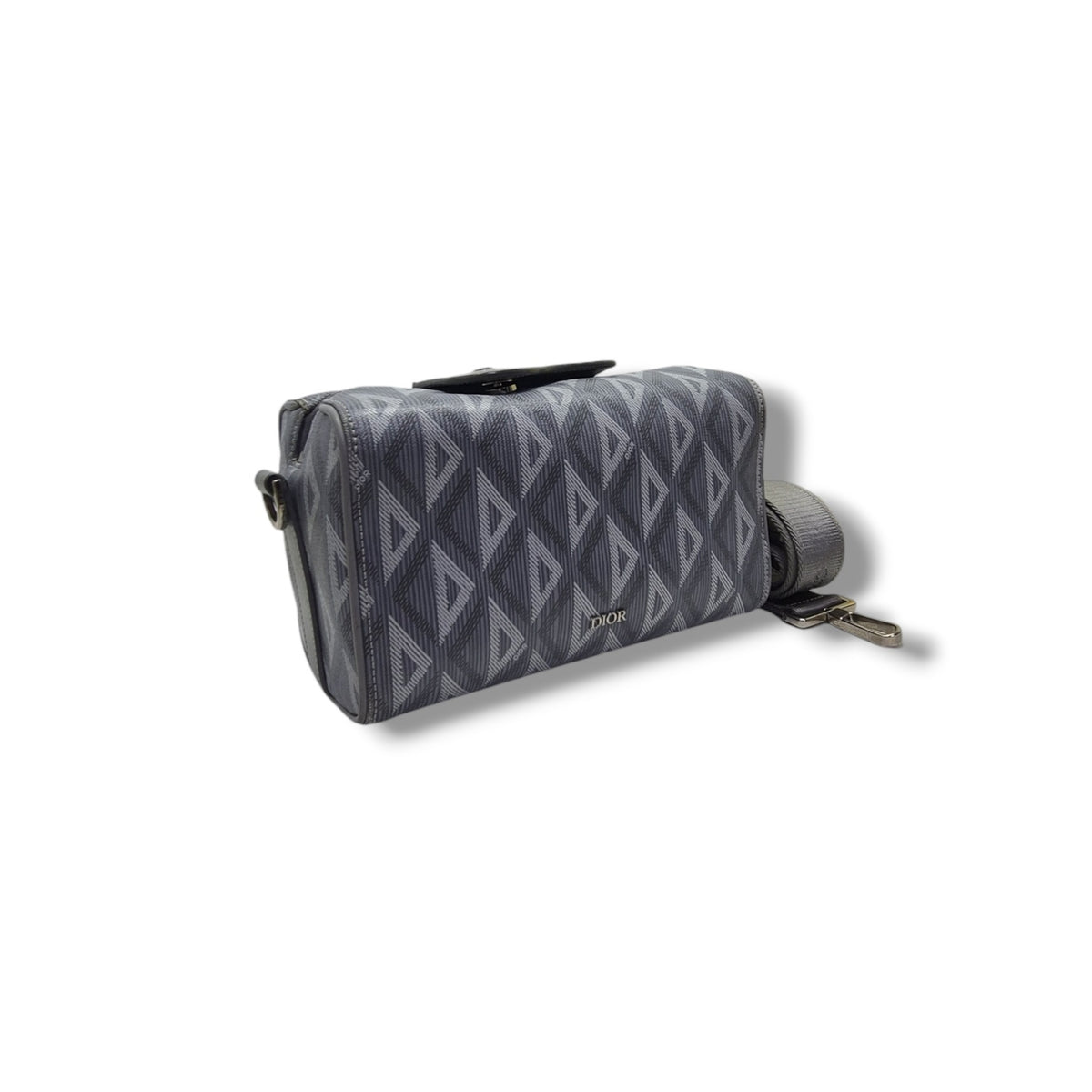 Christian Dior Lingot 22 Diamond Coated Canvas Pouch Shw (Grey)
